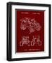 PP951-Burgundy Mattel Kids Dump Truck Patent Poster-Cole Borders-Framed Giclee Print
