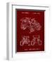 PP951-Burgundy Mattel Kids Dump Truck Patent Poster-Cole Borders-Framed Giclee Print