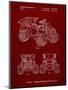 PP951-Burgundy Mattel Kids Dump Truck Patent Poster-Cole Borders-Mounted Giclee Print