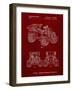 PP951-Burgundy Mattel Kids Dump Truck Patent Poster-Cole Borders-Framed Giclee Print