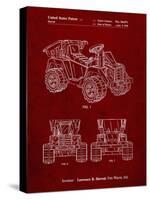 PP951-Burgundy Mattel Kids Dump Truck Patent Poster-Cole Borders-Stretched Canvas