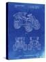 PP951-Faded Blueprint Mattel Kids Dump Truck Patent Poster-Cole Borders-Stretched Canvas