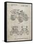 PP951-Sandstone Mattel Kids Dump Truck Patent Poster-Cole Borders-Framed Stretched Canvas