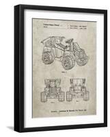 PP951-Sandstone Mattel Kids Dump Truck Patent Poster-Cole Borders-Framed Giclee Print