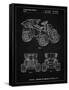 PP951-Vintage Black Mattel Kids Dump Truck Patent Poster-Cole Borders-Framed Stretched Canvas