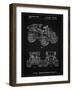 PP951-Vintage Black Mattel Kids Dump Truck Patent Poster-Cole Borders-Framed Giclee Print