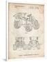 PP951-Vintage Parchment Mattel Kids Dump Truck Patent Poster-Cole Borders-Framed Premium Giclee Print