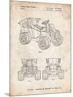 PP951-Vintage Parchment Mattel Kids Dump Truck Patent Poster-Cole Borders-Mounted Premium Giclee Print