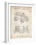 PP951-Vintage Parchment Mattel Kids Dump Truck Patent Poster-Cole Borders-Framed Giclee Print