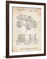 PP951-Vintage Parchment Mattel Kids Dump Truck Patent Poster-Cole Borders-Framed Giclee Print