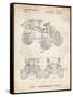 PP951-Vintage Parchment Mattel Kids Dump Truck Patent Poster-Cole Borders-Framed Stretched Canvas