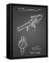 PP952-Black Grid Mattel Toy Pop Gun Patent Poster-Cole Borders-Framed Stretched Canvas
