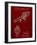 PP952-Burgundy Mattel Toy Pop Gun Patent Poster-Cole Borders-Framed Giclee Print