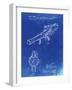 PP952-Faded Blueprint Mattel Toy Pop Gun Patent Poster-Cole Borders-Framed Giclee Print