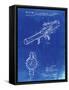 PP952-Faded Blueprint Mattel Toy Pop Gun Patent Poster-Cole Borders-Framed Stretched Canvas