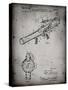 PP952-Faded Grey Mattel Toy Pop Gun Patent Poster-Cole Borders-Stretched Canvas