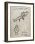 PP952-Sandstone Mattel Toy Pop Gun Patent Poster-Cole Borders-Framed Giclee Print