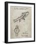 PP952-Sandstone Mattel Toy Pop Gun Patent Poster-Cole Borders-Framed Giclee Print