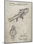 PP952-Sandstone Mattel Toy Pop Gun Patent Poster-Cole Borders-Mounted Giclee Print