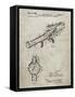 PP952-Sandstone Mattel Toy Pop Gun Patent Poster-Cole Borders-Framed Stretched Canvas