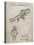 PP952-Sandstone Mattel Toy Pop Gun Patent Poster-Cole Borders-Stretched Canvas