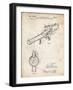 PP952-Vintage Parchment Mattel Toy Pop Gun Patent Poster-Cole Borders-Framed Giclee Print