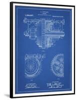 PP953-Blueprint Mechanical Gearing 1912 Patent Poster-Cole Borders-Framed Premium Giclee Print