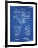 PP953-Blueprint Mechanical Gearing 1912 Patent Poster-Cole Borders-Framed Giclee Print