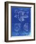 PP953-Faded Blueprint Mechanical Gearing 1912 Patent Poster-Cole Borders-Framed Giclee Print