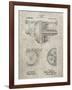 PP953-Sandstone Mechanical Gearing 1912 Patent Poster-Cole Borders-Framed Giclee Print