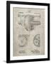 PP953-Sandstone Mechanical Gearing 1912 Patent Poster-Cole Borders-Framed Giclee Print