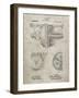 PP953-Sandstone Mechanical Gearing 1912 Patent Poster-Cole Borders-Framed Giclee Print