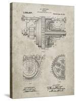 PP953-Sandstone Mechanical Gearing 1912 Patent Poster-Cole Borders-Stretched Canvas