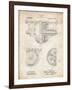 PP953-Vintage Parchment Mechanical Gearing 1912 Patent Poster-Cole Borders-Framed Giclee Print