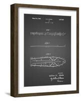 PP955-Black Grid Metal Skis 1940 Patent Poster-Cole Borders-Framed Giclee Print