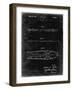 PP955-Black Grunge Metal Skis 1940 Patent Poster-Cole Borders-Framed Giclee Print