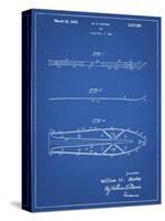 PP955-Blueprint Metal Skis 1940 Patent Poster-Cole Borders-Stretched Canvas