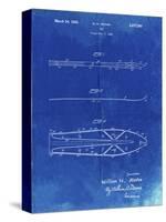 PP955-Faded Blueprint Metal Skis 1940 Patent Poster-Cole Borders-Stretched Canvas