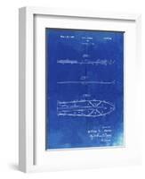 PP955-Faded Blueprint Metal Skis 1940 Patent Poster-Cole Borders-Framed Giclee Print