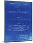 PP955-Faded Blueprint Metal Skis 1940 Patent Poster-Cole Borders-Mounted Giclee Print