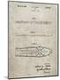 PP955-Sandstone Metal Skis 1940 Patent Poster-Cole Borders-Mounted Giclee Print