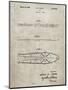 PP955-Sandstone Metal Skis 1940 Patent Poster-Cole Borders-Mounted Giclee Print