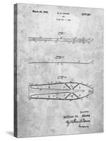 PP955-Slate Metal Skis 1940 Patent Poster-Cole Borders-Stretched Canvas