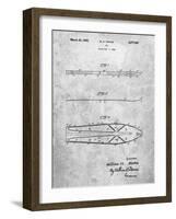 PP955-Slate Metal Skis 1940 Patent Poster-Cole Borders-Framed Giclee Print