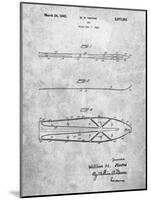 PP955-Slate Metal Skis 1940 Patent Poster-Cole Borders-Mounted Giclee Print