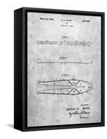 PP955-Slate Metal Skis 1940 Patent Poster-Cole Borders-Framed Stretched Canvas