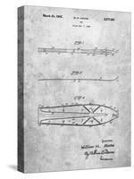 PP955-Slate Metal Skis 1940 Patent Poster-Cole Borders-Stretched Canvas