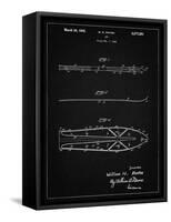 PP955-Vintage Black Metal Skis 1940 Patent Poster-Cole Borders-Framed Stretched Canvas