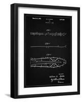 PP955-Vintage Black Metal Skis 1940 Patent Poster-Cole Borders-Framed Giclee Print