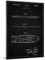 PP955-Vintage Black Metal Skis 1940 Patent Poster-Cole Borders-Mounted Giclee Print